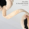 thumbnail image 5 of Plush Earmuffs for Women, Soft Warm Fluffy Ear Muffs for Winter, Foldable Faux Fur Ear Warmers with Flexible Band, Stylish Ear Wraps Covers, Gift for Christmas, 5 of 7
