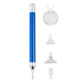thumbnail image 1 of Blue Diamond Painting Drill Pen Set with LED Light & 30mm Magnifier - Includes 4 Interchangeable Tips (1/3/6/9 Drill) - Battery-Operated (2x AAA Not Included) - Plastic Craft Tool for Efficient, 1 of 6