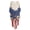 American Flag with Daisy Floral Print, variant on Dragonfly Hydrangea Print, Beach Dress for Women Breathable Muumuu Dress Loose Fit Flowy Kaftan Dress for Beach Party, Casual