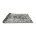 thumbnail image 2 of Ahgly Company Indoor Round Abstract Gray Modern Area Rugs, 7' Round, 2 of 4