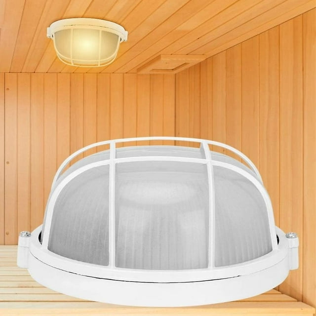 Sauna lamp-explosion-proof Anti-high temperature humidity Proof round Lamp Accessory for wire Sauna(18*18*8CM)