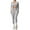 Grey#195, variant on LIIPEE Women Outfits 3 Piece Solid Color Long Sleeve Jacket Sport Bar Tight Pants Yoga Running Fitness Set Woman Handsome Climbing Hiking Camping Cycling Outfits,Sky Blue,M
