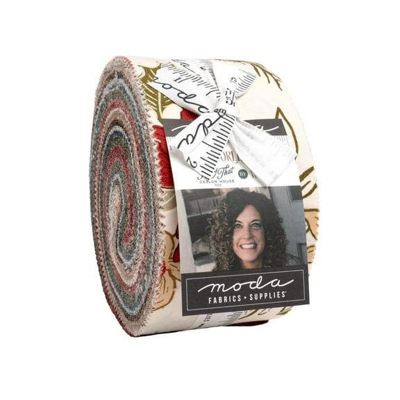 Moda - Old World Yuletide Jelly Roll by Fancy That Design House 40 pcs