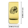 thumbnail image 2 of Stainless Steel Geometric Polygon Parrot Animal Classic Slim Money Clip Credit Card Holder, 2 of 2