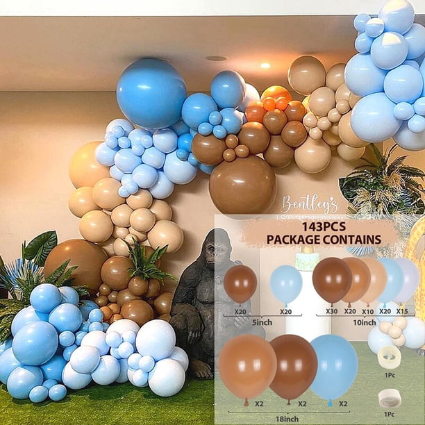 Kit de arco de guirnalda de globos verdes Macaron, decoración de fiesta de cumpleaños temática de Safari de la selva, globos de boda para niños, decoración de Baby Shower para niños