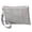Silver, variant on Elegant Womens Wristlet Clutch Woven Straw Handbag Purse for Beach Evening Party