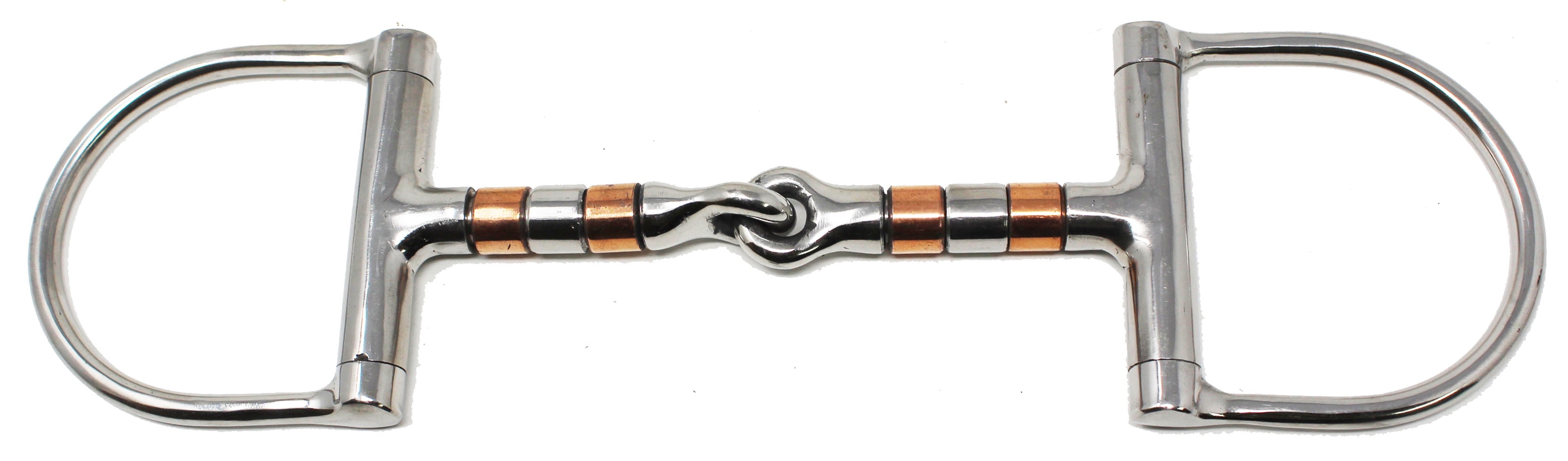 Horse 5" Mouth Snaffle Horse Bit w/ Copper Rollers 35626B