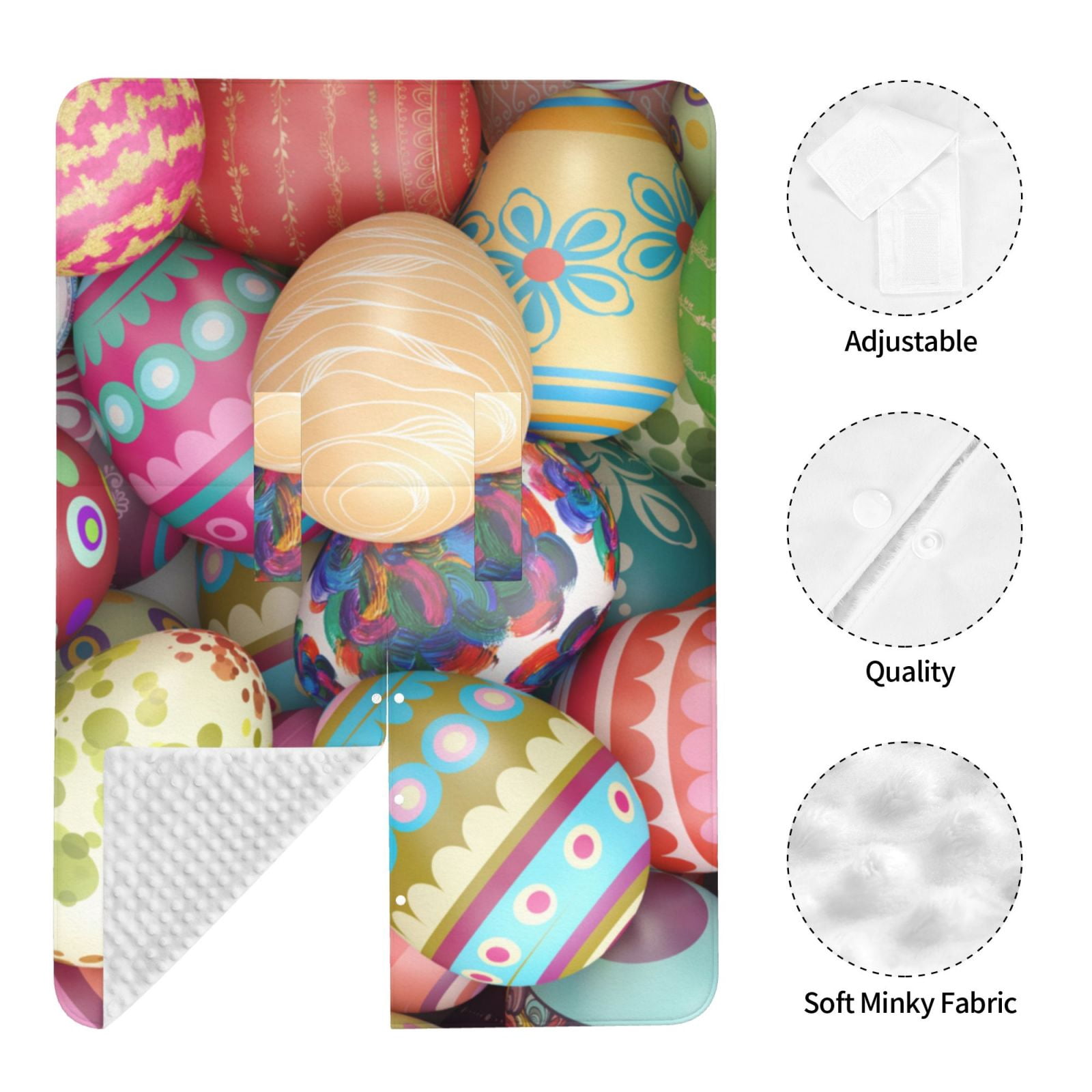 Naloa Easter Eggs Baby Car Seat Cover, Breathable Baby Carrier Cover, Multiuse Baby Carrier Cover & Nursing Breastfeeding Cover