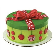Cake Decoration Gum Paste Bow - Red Sparkle