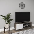 thumbnail image 2 of Ada Home Décor 2 Tier Venga TV Stand with Doors for TVs up to 53", White Oak, 2 of 7