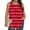 Red, variant on Vivianyo HD Women's Plus Size Wavy Stripe Pleated Sleeveless Tank Top, Casual Loose Flowy Tunic Vest, Women's Army Green, Sizes L-5XL