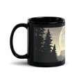 thumbnail image 1 of Tasse Loup Noir au Clair de Lune – Design Forêt Mystérieuse, 1 of 3