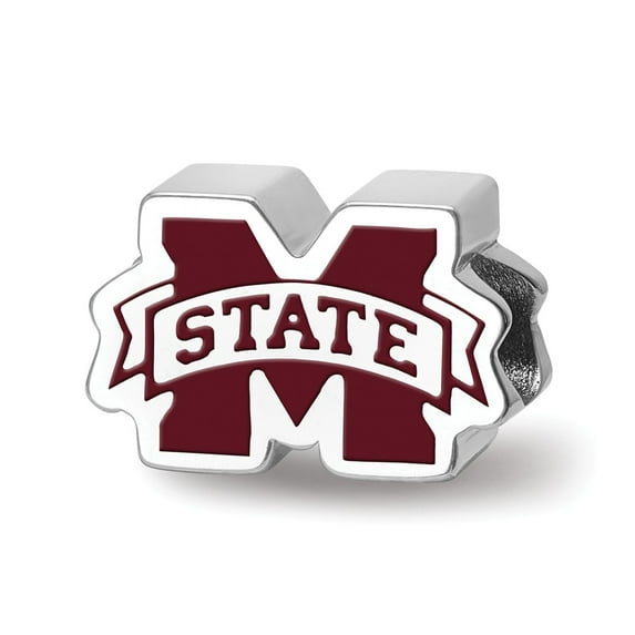 FB Jewels SS Mississippi State University M with State Banner Enameled Extruded L