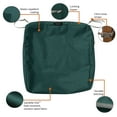 thumbnail image 6 of Classic Accessories Ravenna® Square Patio Seat Cushion Slip Cover - Durable Outdoor Cushion, Mallard Green, 21"L x 21"W x 3"Thick, 6 of 16