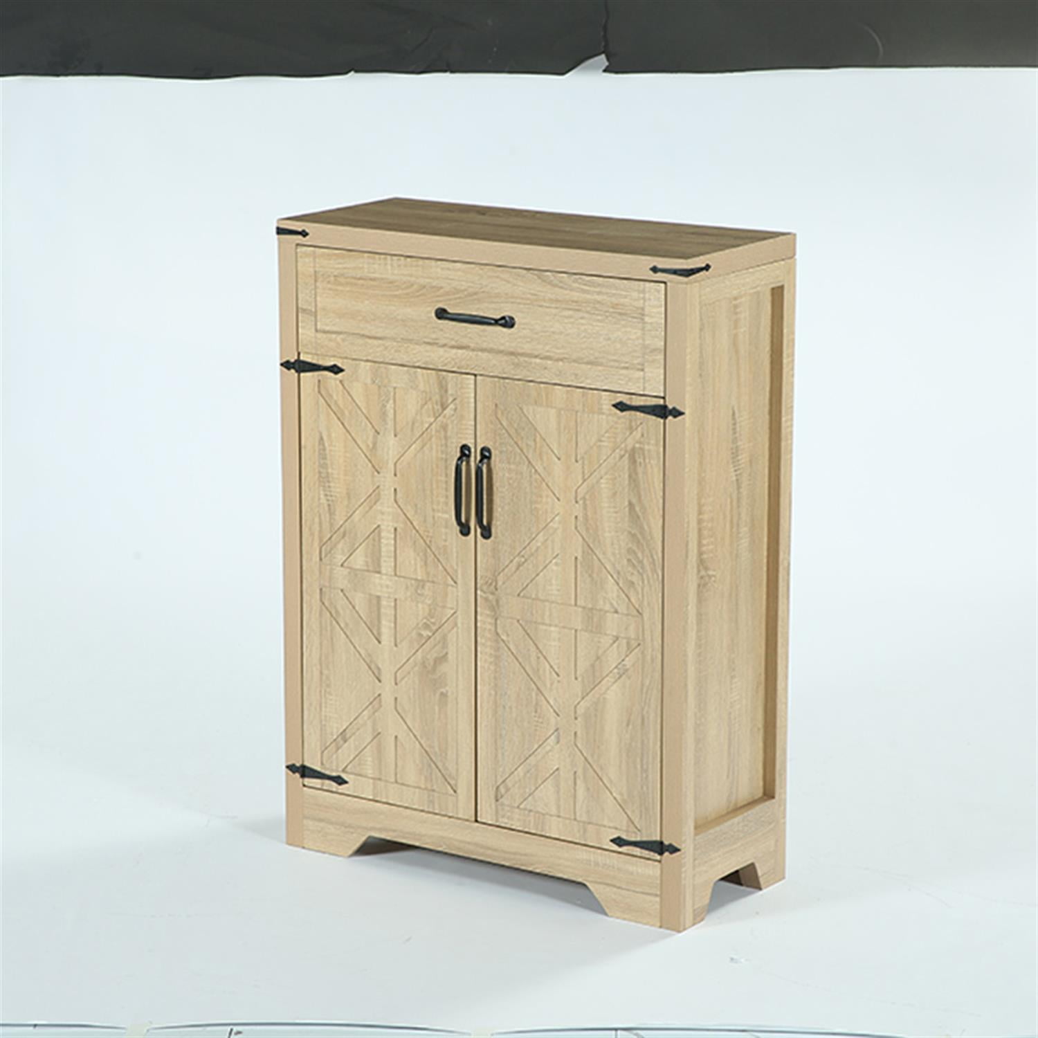 Demi Bonn 5-Tier Shoe Cabinet, Farmhouse Shoe Racks Entryway Storage Organizer for Home Living Room, Bedroom, Brown