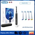thumbnail image 3 of Cepillo de dientes eléctrico sónico Oral B iO5, recargable, con Bluetooth, sensor de presión inteligente, 5 modos, con cabezal de cepillo, caja de viaje para adultos, 3 of 5