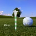 thumbnail image 6 of 20Pcs Golf Tees Golf Swing Trainer Aid Golfer Gift 83mm Golf Ball Tee Holder Green, 6 of 8