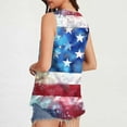 thumbnail image 3 of 4 of July Shirts for Women Sleeveless American Flag Print Tank Tops Independence Day Loose Tunic Clothes, 3 of 5
