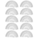 thumbnail image 1 of 20 transportadores de plástico de 10 cm y 180 grados para medir ángulos, para escuelas, oficinas y matemáticas estudiantiles (transparentes)., 1 of 5