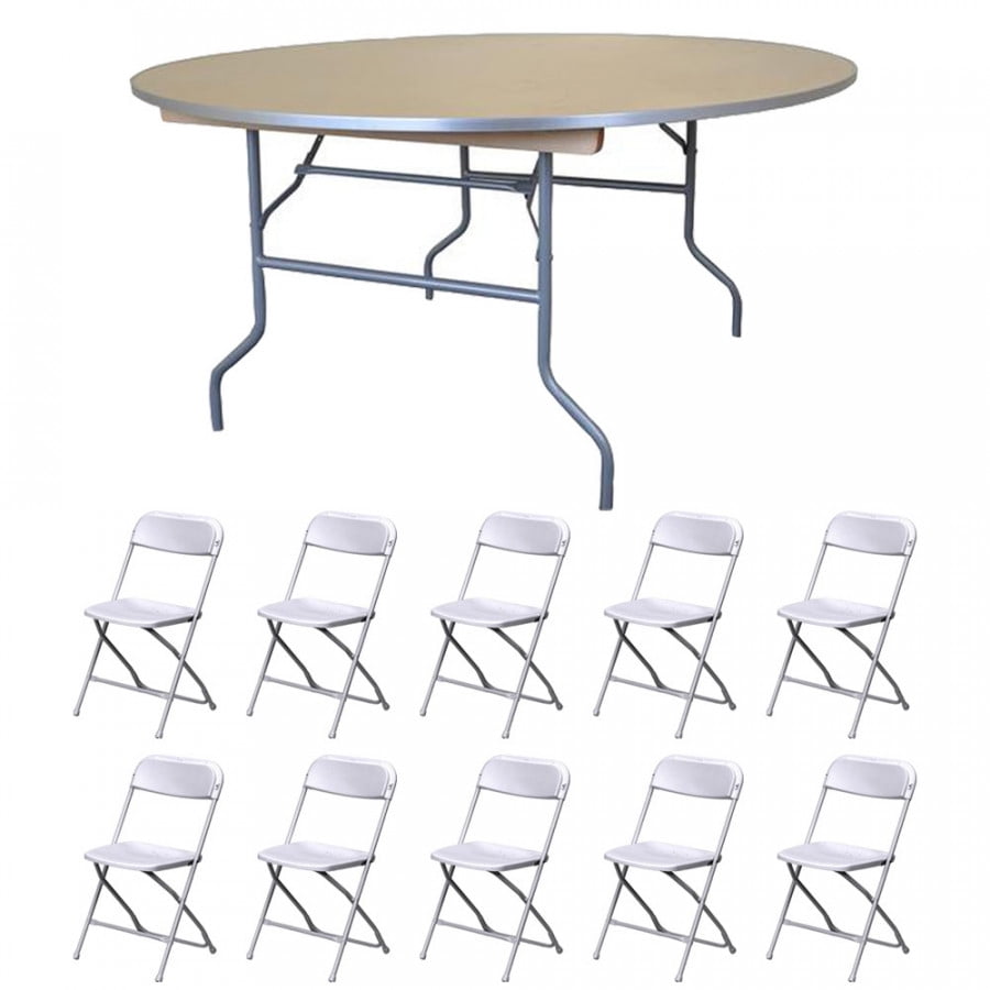 walmart folding table and chairs