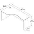 thumbnail image 4 of Kingfisher Lane 72" LH Corner Module Natural Cherry, 4 of 5