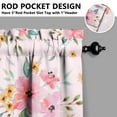 thumbnail image 5 of Kitchen Curtains and Valance Set 36 Inch Tier Pioneer Colorful Floral 3 Pieces Set Dining Room Small Curtain Drapes Cafe Curtains Valance for Home Decor Rod Pocket, 5 of 6