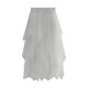 thumbnail image 2 of Falda midi de mujer falda de tul malla plisada elástica cintura alta vestido tutú de encaje en capas, 2 of 2