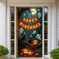 thumbnail image 3 of Halloween Theme Banner Decorative Creative Polyester Material for Birthday Party Holiday Event Indoor Decoration, 3 of 9