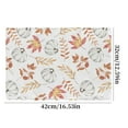 thumbnail image 4 of Costeam Pumpkins Fall Placemats Set of 4, Autumn Maple Leaves Thanksgiving Kitchen Dinning Table Mats Washable Place Mats for Indoor Outdoor Home Decor 32*42cm, 4 of 5