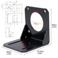 thumbnail image 2 of Qucyy 57 Stepper Motor Mount Bracket NEMA23 L Shaped Mounting Metal Base Holder Mount Accessories, 2 of 2