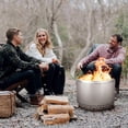 thumbnail image 7 of Garvee Fire Pits for Garden, 35.4 Inch Smokeless Fire Pit, 304 Stainless Steel Wood Burning Fireplaces with Removable Ash Pan & Stand, Portable Safe Burning Firepit ,Ideal for Outside Patio Camping, 7 of 7