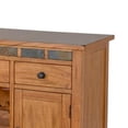 thumbnail image 2 of Benjara Tamara Buffet Server with Drawers- Cabinets- Beige Mahogany Mindi Wood, 2 of 5