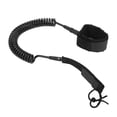 thumbnail image 4 of Surfboard Leash, High Elasticity TPU Black Adjustable Coiled Surfing Leg Rope For Paddleboards Longboards, 4 of 8
