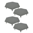 thumbnail image 4 of 4 Pcs Pierres de Marche Extérieures Légères Résistantes aux Intempéries Pierre Décorative pour Allée de Jardin avec 24 Pcs Piquets de Sol, 4 of 7
