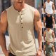 thumbnail image 4 of Mens Sleeveless Muscle Tee Cotton Solid Blank Tank T Shirt Hot Summer Gym Top, 4 of 8