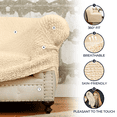 thumbnail image 3 of 2024 Recliner Loveseat Slipcover - Solid Light Grey - 2 Seater Recliner Cover, 3 of 8