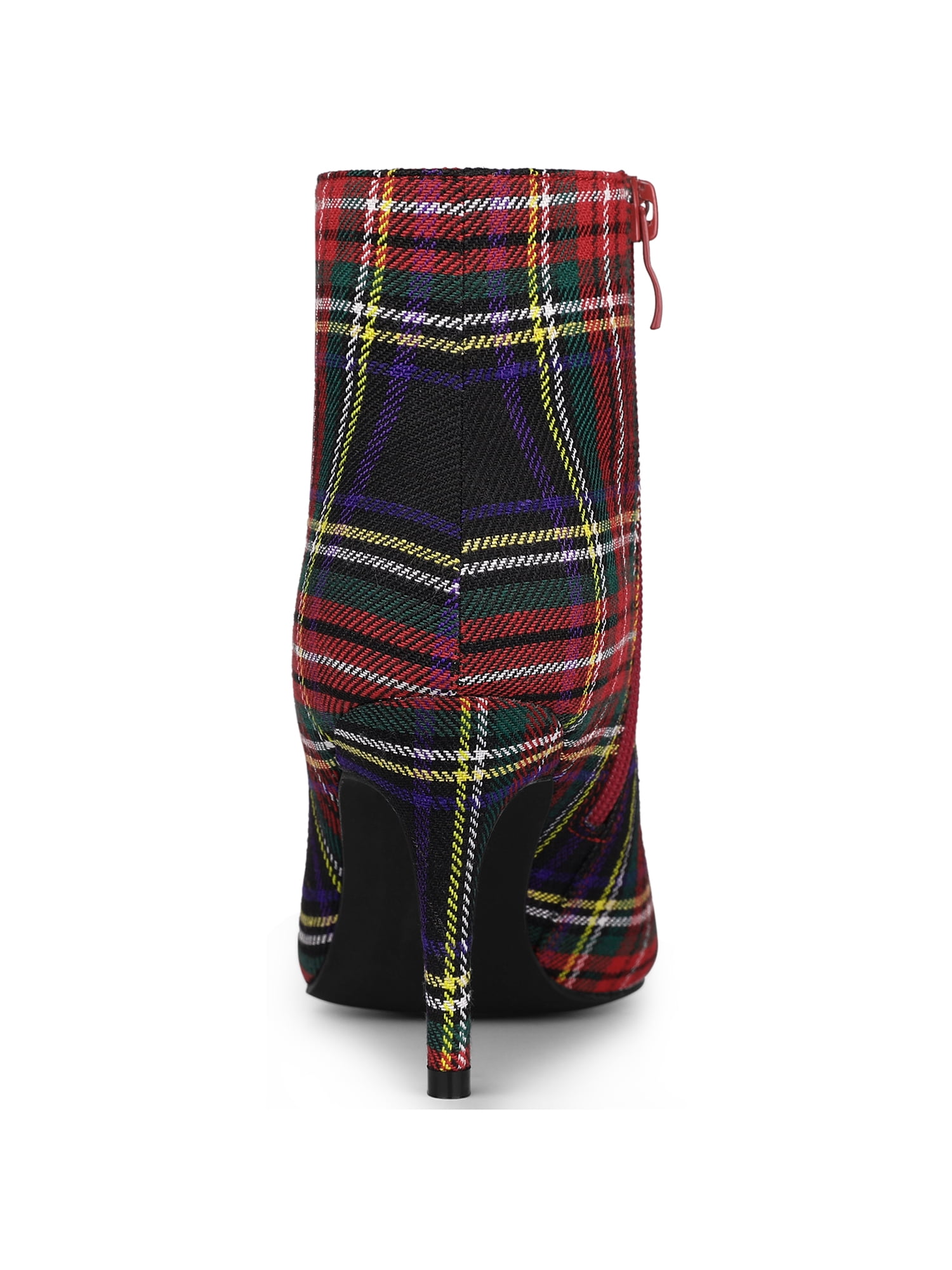 Tartan kitten heel boots cheap