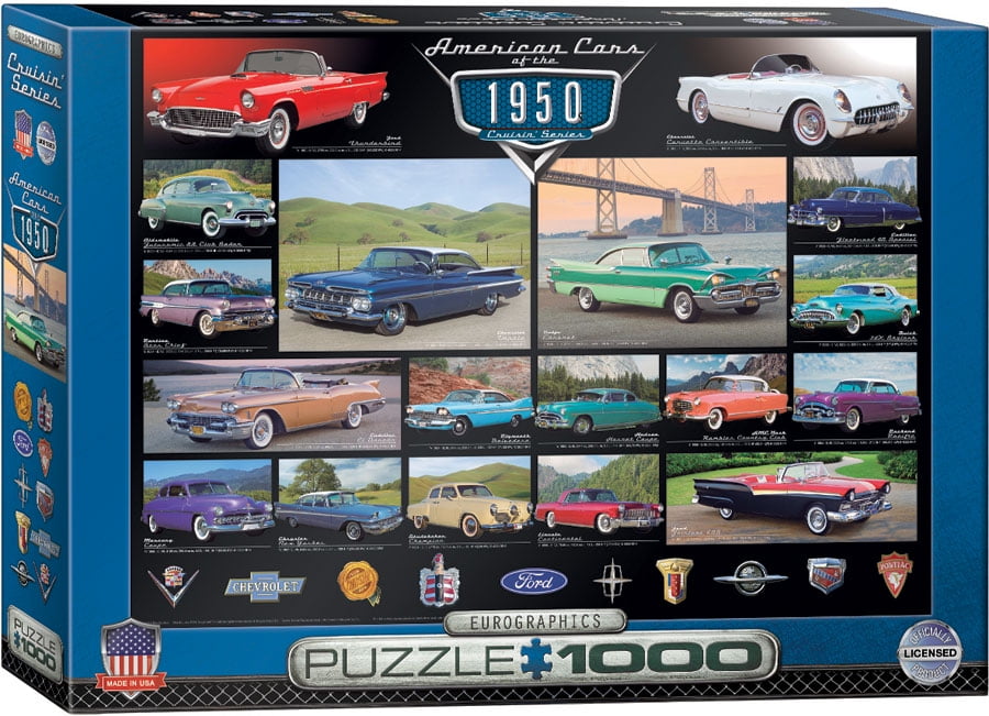 Eurographics  1000 Piece Jigsaw Puzzle Cruisin Classics 1960's 