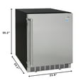 thumbnail image 4 of 24" Outdoor Stainless Steel Refrigerator 5.5 Cubic Foot Capacity with Automatic defrost, Blue LED lighting and IPX4 Rating, 4 of 13