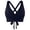 A-Navy, variant on String Bikini Tops For Women Twist Front Top Bathing Suit Minimalist Swimwear Top No Bottom, Size XXL