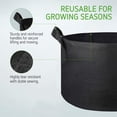 thumbnail image 5 of Growing Bag Sturdy Stitching with Handle Breathable Reusable Potato Vegetable Flower Planting Bag Gardening Supplies-10 Gallon, 5 of 8