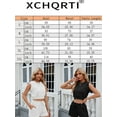 thumbnail image 3 of XCHQRTI Summer Casual Outfits Women's Short Sleeveless Tshirt and High Waisted Drawstring Shorts, 3 of 9