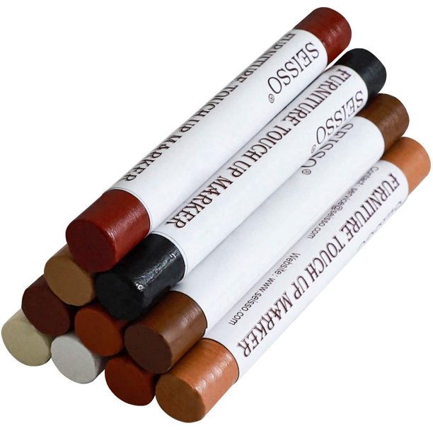 SEISSO Wood Filler Sticks Furniture Crayon Wax Stick for Wood Floors