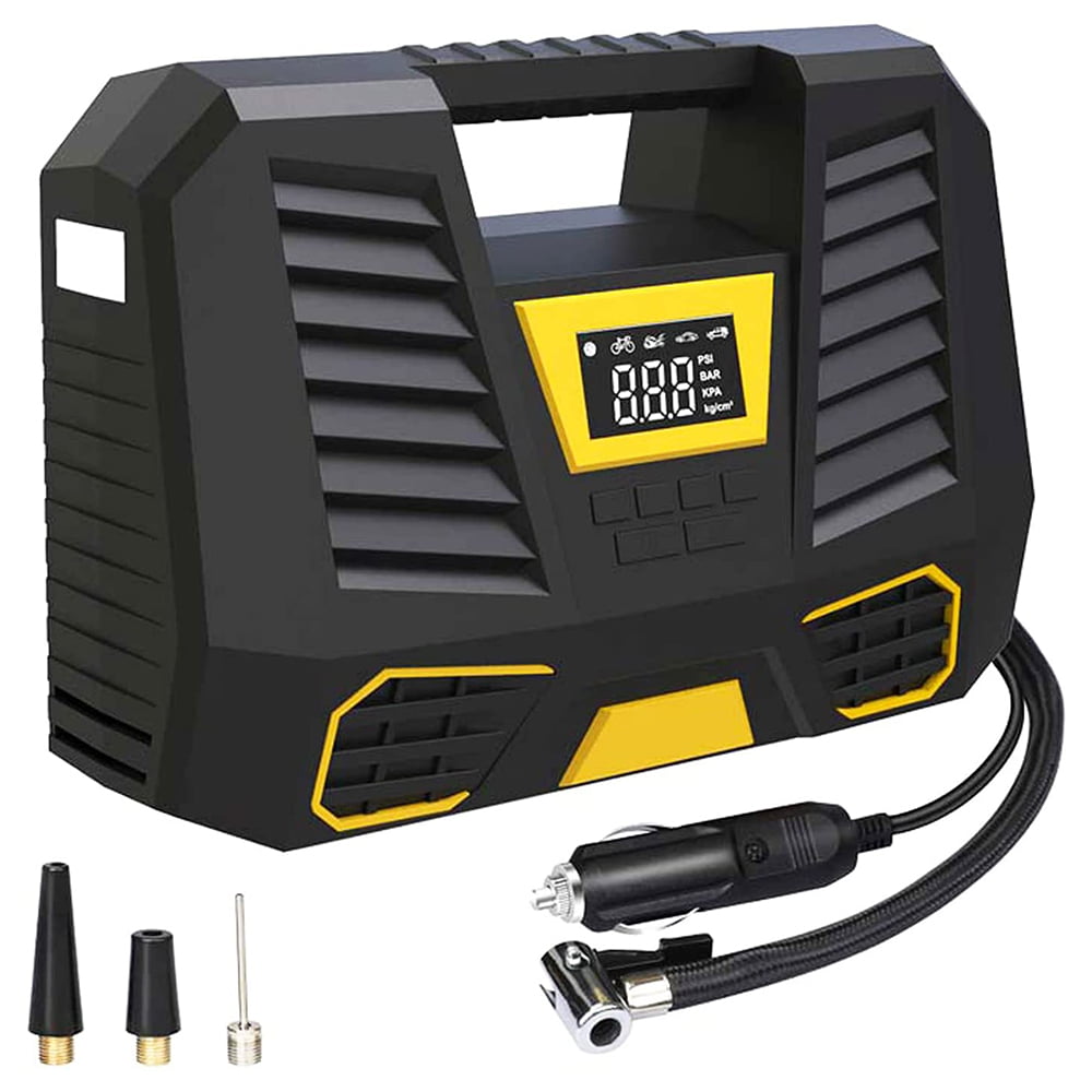 Tire Inflator With Gauge Car Air Pump Compressor Electric Portable Auto 150 PSI 