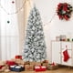 thumbnail image 2 of Costway Árbol de Navidad flocado de 180 cm con agujas de pino, 517 puntas de ramas, 170 luces LED, 2 of 4