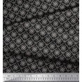 thumbnail image 2 of Soimoi Rayon Fabric Swirls & Floral Artistic Printed Fabric 1 Yard 56 Inch Wide, 2 of 3
