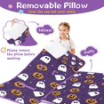 thumbnail image 3 of Halloween Ghost Pumpkin Pattern Toddler Nap Mats for Kids Preschool,50"x20" Sleeping Mat Bag or Kids,Toddler Sleeping Bag,Toddler Nap Mat or Daycare, 3 of 6