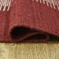 thumbnail image 2 of Rugsotic Carpets Eco-Friendly Woven Hand Woven Kilim Flat Weave Cream Wine Contemporary Area Rug, 10'x14' Rectangle, Antimicrobial, 2 of 9