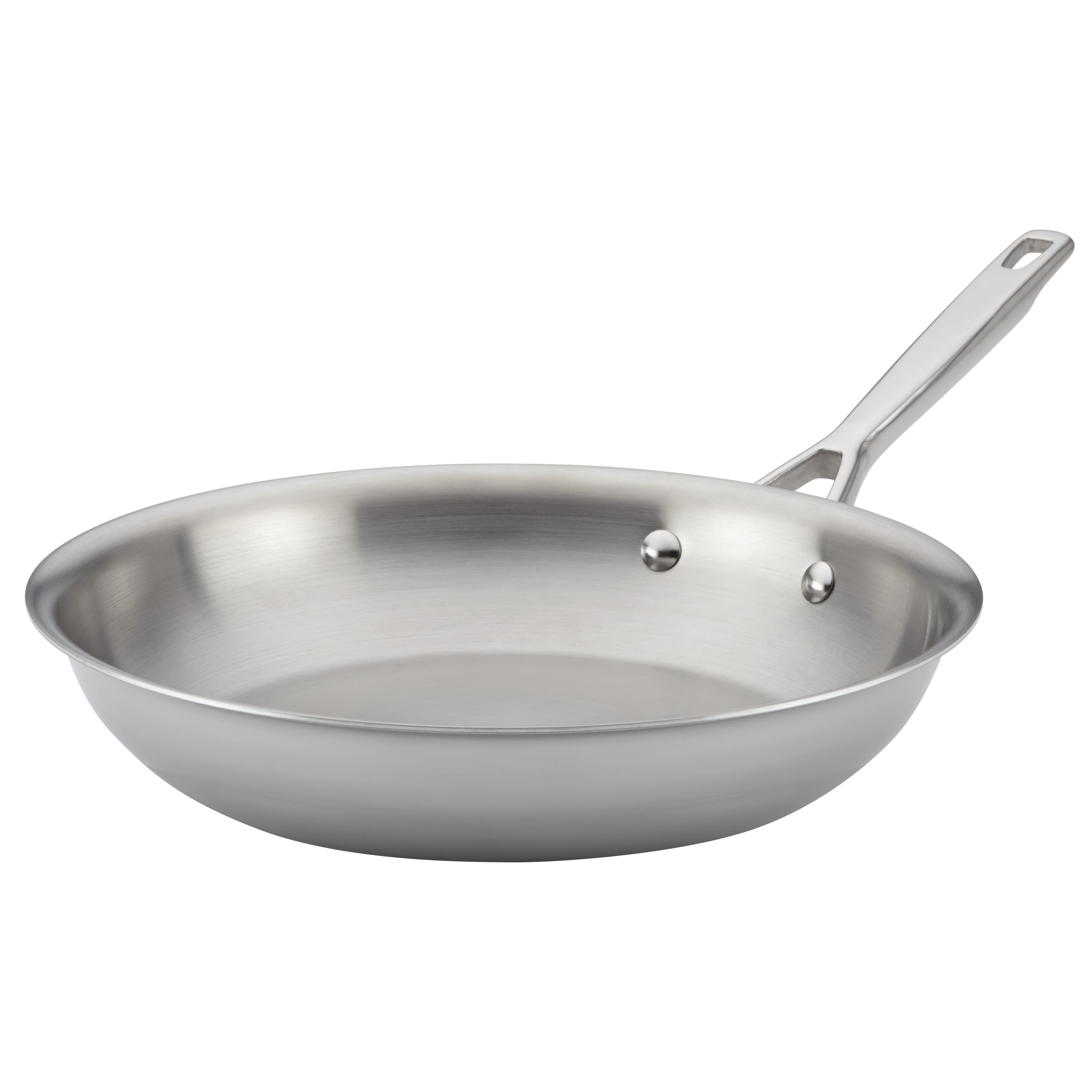 Anolon TriPly Clad Stainless Steel French Skillet/Fry Pan, 12.75