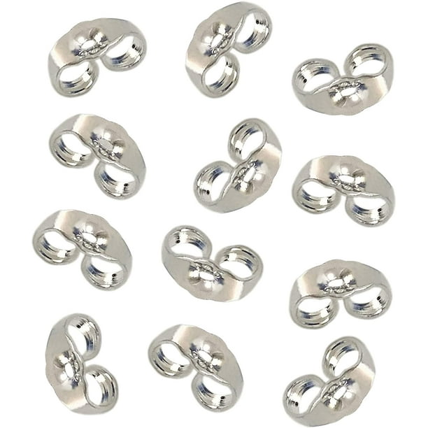 10pcs/5 Pairs 925 Sterling Silver Earring Backs Replacement Secure Ear Locking for Stud Earrings